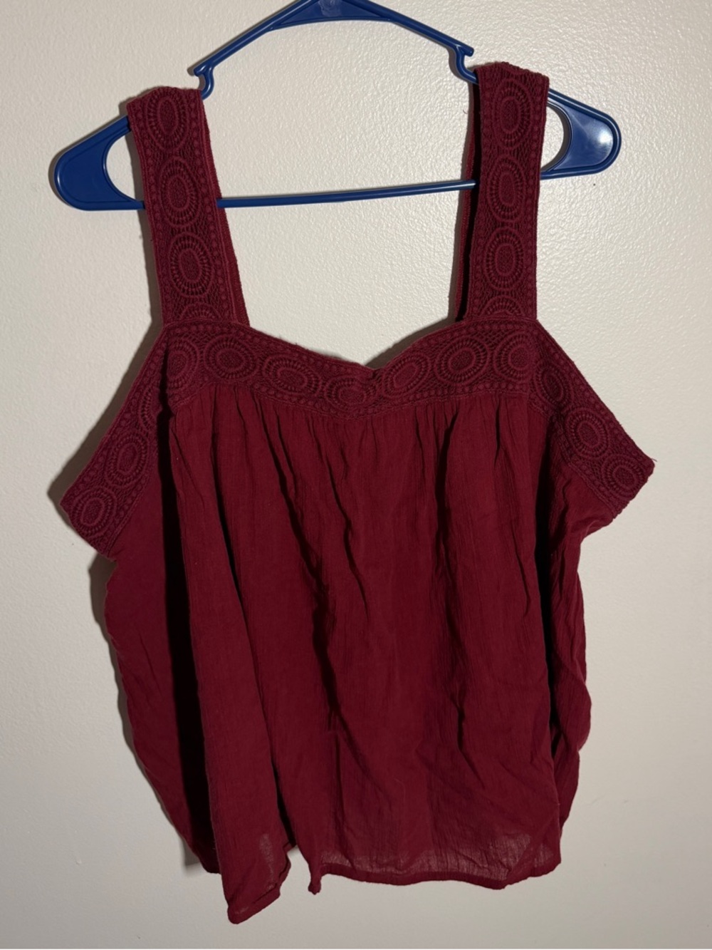 Old Navy Tank Top with Embroidered Straps